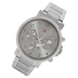 Buy Shop Tommy Hilfiger Chronograph Grey Dial Silver Steel Strap Watch for Men - 1710382 USA Online