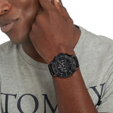 Buy Shop Tommy Hilfiger Classic Chronograph Black Dial Black Steel Strap Watch For Men - 1710494 USA Online