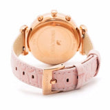 Swarovski Passage Chrono Pink Dial Pink Leather Strap Watch for Women - 5580352