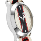 Buy Shop Gucci G Timeless Quartz White Dial Two Tone NATO Strap Watch For Men - YA1264071 USA Online