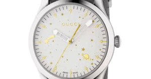 Buy Shop Gucci G Timeless Quartz White Dial Grey NATO Strap Watch For Women - YA1264184 USA Online
