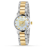 Buy Shop Gucci G Timeless Quartz Mother of Pearl Dial Two Tone Steel Strap Watch For Women - YA1265012 USA Online