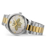 Buy Shop Gucci G Timeless Silver Dial Two Tone Steel Strap Watch For Women - YA1264131 USA Online