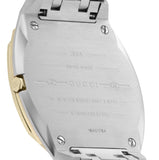 Buy Shop Gucci 25H Quartz Gold Dial Silver Steel Strap Watch for Men - YA163405 USA Online
