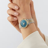 Buy Shop Gucci G Timeless Quartz Blue Dial Two Tone Steel Strap Watch For Women - YA1265029 USA Online