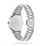 Gucci G Timeless Quartz Gold Dial Silver Steel Strap Watch for Women - YA1265035