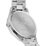 Gucci G Timeless Quartz Gold Dial Silver Steel Strap Watch for Women - YA1265035