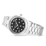 Gucci G Timeless Quartz Black Dial Silver Steel Strap Watch for Women - YA1265034