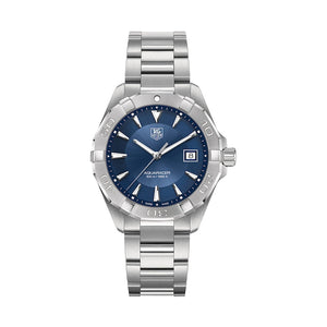 Buy Shop Tag Heuer Aquaracer Quartz Blue Dial Silver Steel Strap Watch for Men - WAY1112.BA0928 USA Online