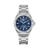 Buy Shop Tag Heuer Aquaracer Quartz Blue Dial Silver Steel Strap Watch for Men - WAY1112.BA0928 USA Online