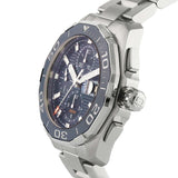 Buy Shop Tag Heuer Aquaracer Calibre 16 43mm Blue Dial Silver Steel Strap Watch for Men - CAY211B.BA0927 USA Online