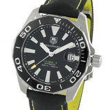 Buy Shop Tag Heuer Aquaracer Calibre 5 Automatic Black Dial Black Nylon Strap Watch for Men - WAY211A.FC6362 USA Online