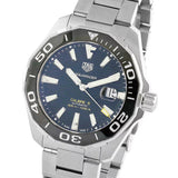 Buy Shop Tag Heuer Aquaracer Caliber 5 Black Dial Silver Steel Strap Watch for Men - WAY201A .BA0927 USA Online