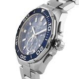 Buy Shop Tag Heuer Aquaracer Blue Dial SIlver Steel Strap Watch for Men - CAY111B.BA0927 USA Online