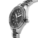Buy Shop Tag Heuer Aquaracer Quartz Black Dial Two Tone Steel Strap Watch for Women - WAY131C.BA0913 USA Online