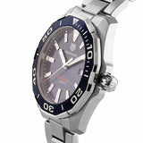Buy Shop Tag Heuer Aquaracer Blue Dial Silver Steel Strap Watch for Men - WAY101C.BA0746 USA Online