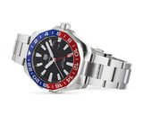 Buy Shop Tag Heuer Aquaracer GMT Caliber 7 Pepsi Black Dial Silver Steel Strap Watch for Men - WAY201F.BA0927 USA Online