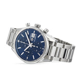 Buy Shop Tag Heuer Carrera Chronograph 41mm Blue Dial Silver Steel Strap Watch for Men - CBK2112.BA0715 USA Online