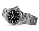 Tag Heuer Aquaracer Automatic Caliber 5 Black Dial Silver Steel Strap Watch for Men - WBD2110.BA0928