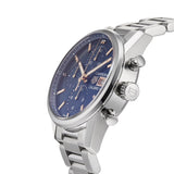 Buy Shop Tag Heuer Carrera Automatic Chronograph Blue Dial Silver Steel Strap Watch for Men - CBK2115.BA0715 USA Online