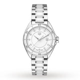 Tag Heuer Formula 1 Diamonds White Dial Two Tone Steel Strap Watch for Women - WBJ141AD.BA0974