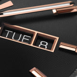 Buy Shop Tag Heuer Carrera Day Date Black Dial Black Leather Strap Watch for Men - WBN2013.FC6503 USA Online