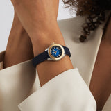Buy Shop Tag Heuer Aquaracer Professional 200 Automatic Diamonds Blue Dial Blue Rubber Strap Watch for Women - WBP2450.FT6215 USA Online