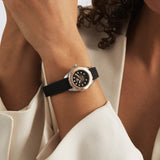 Buy Shop Tag Heuer Aquaracer Professional 200 Automatic Diamonds Black Dial Black Rubber Strap Watch for Women - WBP2451.FT6200 USA Online