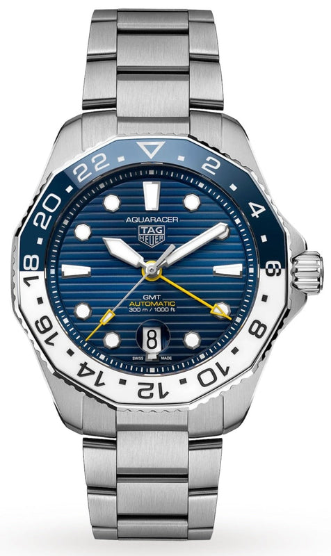 Buy Shop Tag Heuer Aquaracer Professional 300 GMT Automatic Blue Dial Silver Steel Strap Watch for Men - WBP2010.BA0632 USA Online