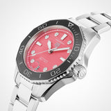 Buy Shop Tag Heuer Aquaracer Professional 300 Automatic Diamonds Pink Dial Silver Steel Strap Watch for Women - WBP231J.BA0618 USA Online