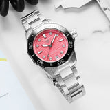 Buy Shop Tag Heuer Aquaracer Professional 300 Automatic Diamonds Pink Dial Silver Steel Strap Watch for Women - WBP231J.BA0618 USA Online