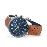 Buy Shop Tag Heuer Carrera Automatic Chronograph Blue Dial Brown Leather Strap Watch for Men - CBN2A1A.FC6537 USA Online