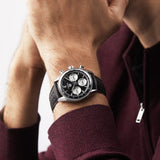 Buy Shop Tag Heuer Carrera Automatic Chronograph Black Dial Black Leather Strap Watch for Men - CBS2210.FC6534 USA Online