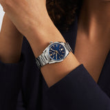 Buy Shop Tag Heuer Carrera Date Blue Dial Silver Steel Strap Watch for Women - WBN2311.BA0001 USA Online