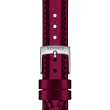Buy Shop Tissot Everytime Lady Burgundy Dial Burgundy Leather Strap Watch for Women - T143.210.17.331.00 USA Online