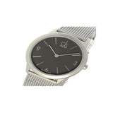 Buy Shop Calvin Klein Minimal Grey Dial Silver Mesh Bracelet Watch for Men - K3M52154 USA Online