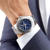 Buy Shop Breitling Avenger Chronograph 45mm Blue Dial Silver Steel Strap Watch for Men - A13317101C1A1 USA Online