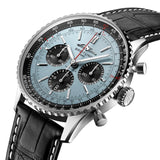 Buy Shop Breitling Navitimer B01 Chronograph 43 Blue Dial Black Leather Strap Watch for Men - AB0138241C1P1 USA Online