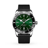 Buy Shop Breitling Superocean Heritage B20 Automatic 46 Green Dial Black Mesh Bracelet Watch for Men - AB2020121L1S1 USA Online