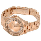 Buy Shop Marc Jacobs Henry Transparent Rose Gold Dial Rose Gold Steel Strap Watch for Women - MBM3339 USA Online