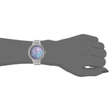 Buy Shop Michael Kors Taryn Mother of Pearl Purple Dial Silver Steel Strap Watch For Women - MK6562 USA Online
