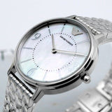 Buy Shop Emporio Armani Kappa Mother of Pearl Dial Silver Steel Watch For Women - AR2507 USA Online