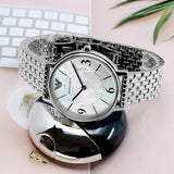 Buy Shop Emporio Armani Kappa Mother of Pearl Dial Silver Steel Watch For Women - AR2507 USA Online