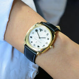 Buy Shop Marc Jacobs Mandy White Dial Black Leather Strap Watch for Women - MJ1564 USA Online