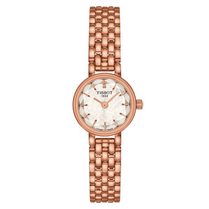 Buy Shop Tissot Lovely Mother of Pearl Dial Rose Gold Steel Strap Watch for Women - T140.009.33.111.00 USA Online