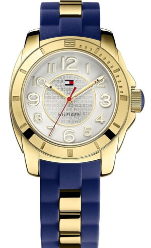 Buy Shop Tommy Hilfiger White Dial Two Tone Steel Strap Watch for Women - 1781307 USA Online