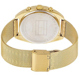 Buy Shop Tommy Hilfiger Mia Gold Dial Gold Mesh Bracelet Watch for Women - 1781488 USA Online