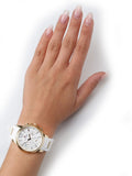 Buy Shop Tommy Hilfiger Claudiia White Dial White Steel Strap Watch for Women - 1781745 USA Online