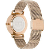 Tommy Hilfiger Jenna Quartz Rose Gold Dial Rose Gold Mesh Bracelet Watch For Women - 1781944