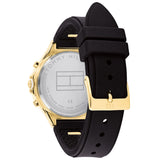 Tommy Hilfiger Eve Chronograph Quartz Black Dial Black Silicone Strap Watch For Women - 1782282